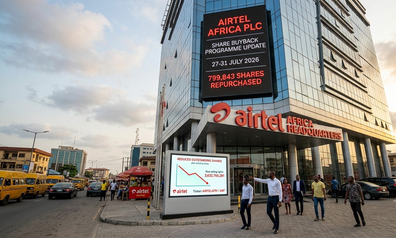 Airtel Africa Advances Share Buyback Plan with Purchase of 800,000 Shares